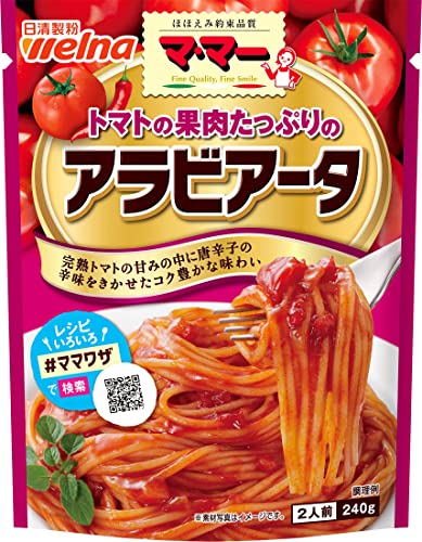 マ・マー トマトの果肉たっぷりのアラビアータ 240g ×6個