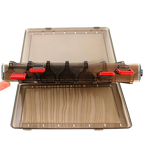 Fishing Lures Box, Portable Hand-Held Fishing Baits Tackle Box with 14 Compartments