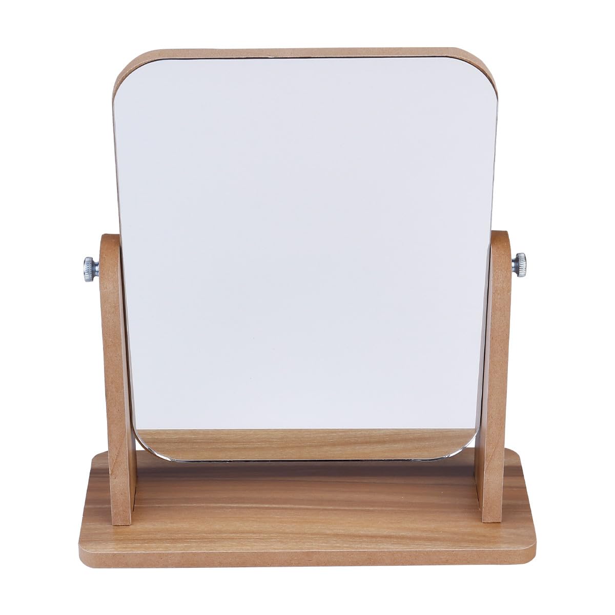 Clearlin Makeup Vanity Mirror with Glass and Wooden Frame for Bedroom Table and Bathroom Counter