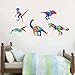 Set di 3 adesivi da parete in vinile con scritta "Beautiful Game Jurassic World" (120 cm)
