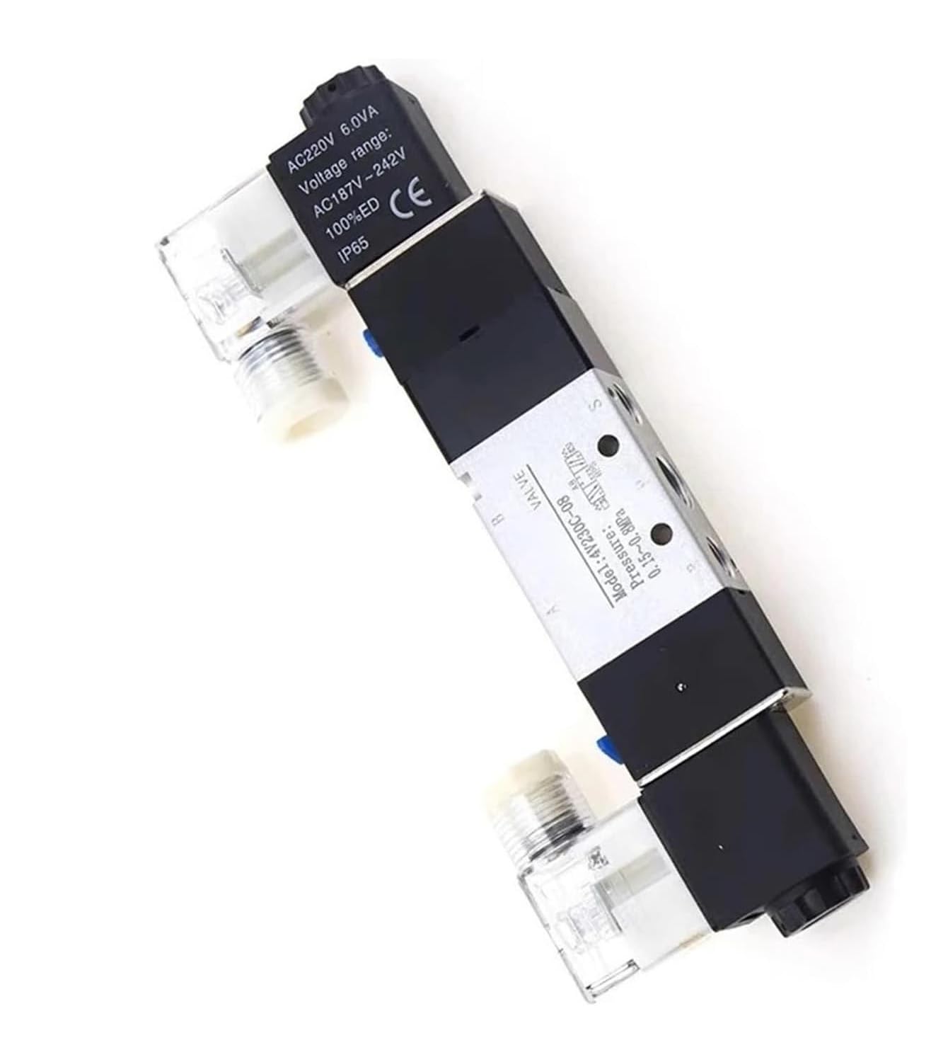 Électrovanne pneumatique 4V220-08 distributeur 5/2 AC220V bobine simple