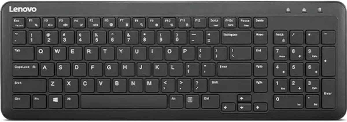 Lenovo 300 Wireless Keyboard, Black