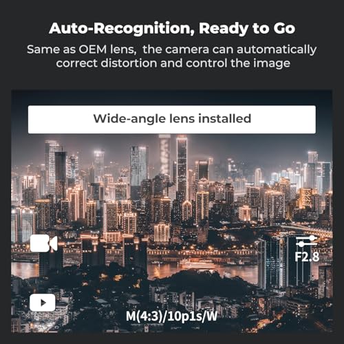 Objectif grand angle visser 185° compatible avec DJI Osmo Action 6 - 3
