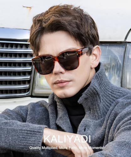 Image of KALIYADI Fit-Over-Glasses Polarized Sunglasses-for-Men Wrap-Around-Sunglasses: Mens Polarized Sunglasses UV400 Protection
