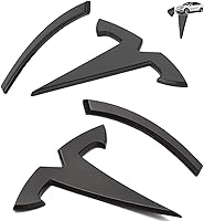 Vista 8 de Emblema para Tesla Modelo Y 2024-2021 Accesorios Logo Cubierta ABS Logo Tapas rosa- 2 piezas