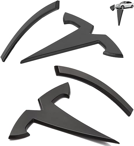 Miniatura 7 de Accesorios para emblemas compatibles con Tesla Model Y 2023 2022 2021, 3 piezas de cubierta con logotipo