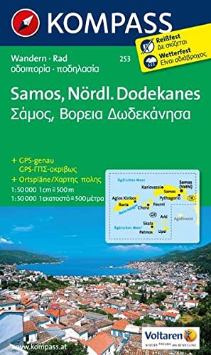 Carta escursionistica n. 253. Samos, Dodekanes