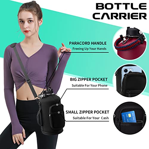 1 Gallon Insulated Water Jug - with Paracord Handle, Straw & Chug Lid, Water Bottles Holder with Strap, 128oz Stainless Steel Large Water Bottle, Keep Hot 12H & Cold 48 for Travel Hiking Camping Work 8 1 Gallon Insulated Water Jug - with Paracord Handle, Straw & Chug Lid, Water Bottles Holder with Strap, 128oz Stainless Steel Large Water Bottle, Keep Hot 12H & Cold 48 for Travel Hiking Camping Work - Image 6