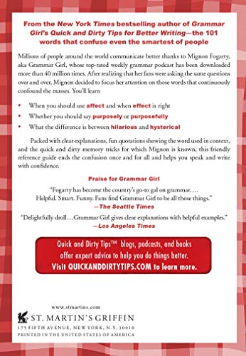 Grammar Girl's 101 Misused Words You'll Never Confuse Again (Quick & Dirty Tips) - Image 2