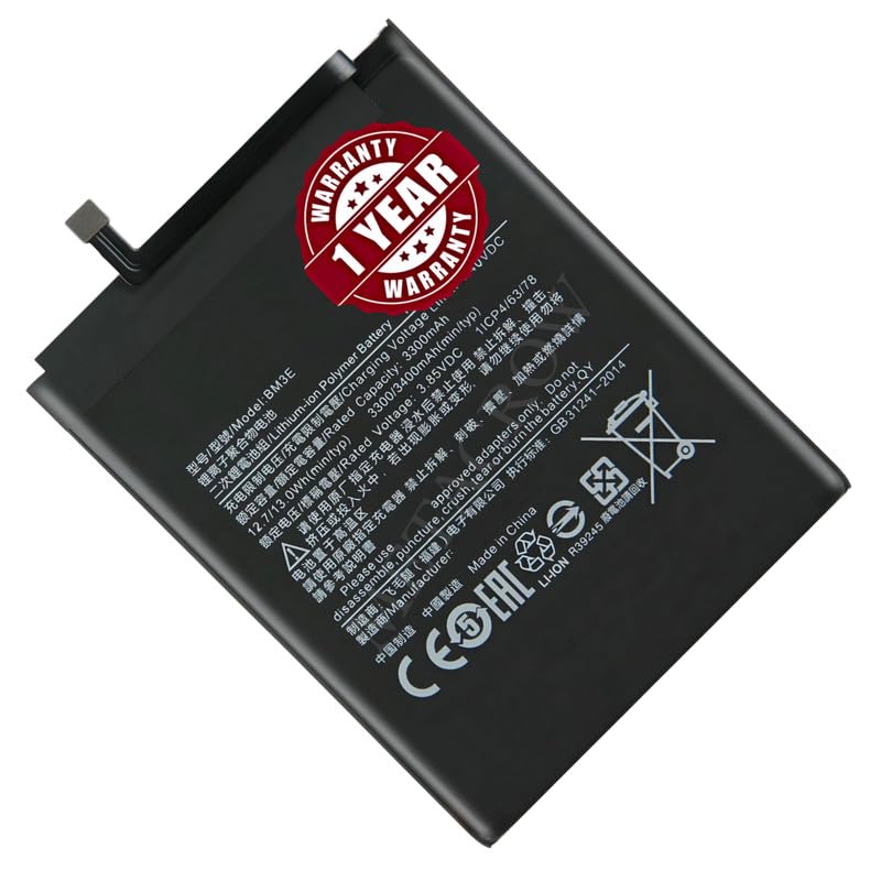 Image of Original BM3E Battery Compatible for Xiaomi Mi 8 - (3400mAh) - 1 Year Warranty JK1