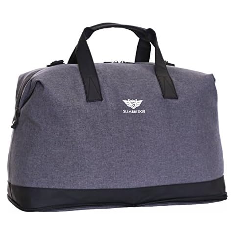 Slimbridge Cabin Carry On Hand Luggage Travel Bag 52 cm 500 Grams 33 litres, Tuzla Grey Cover