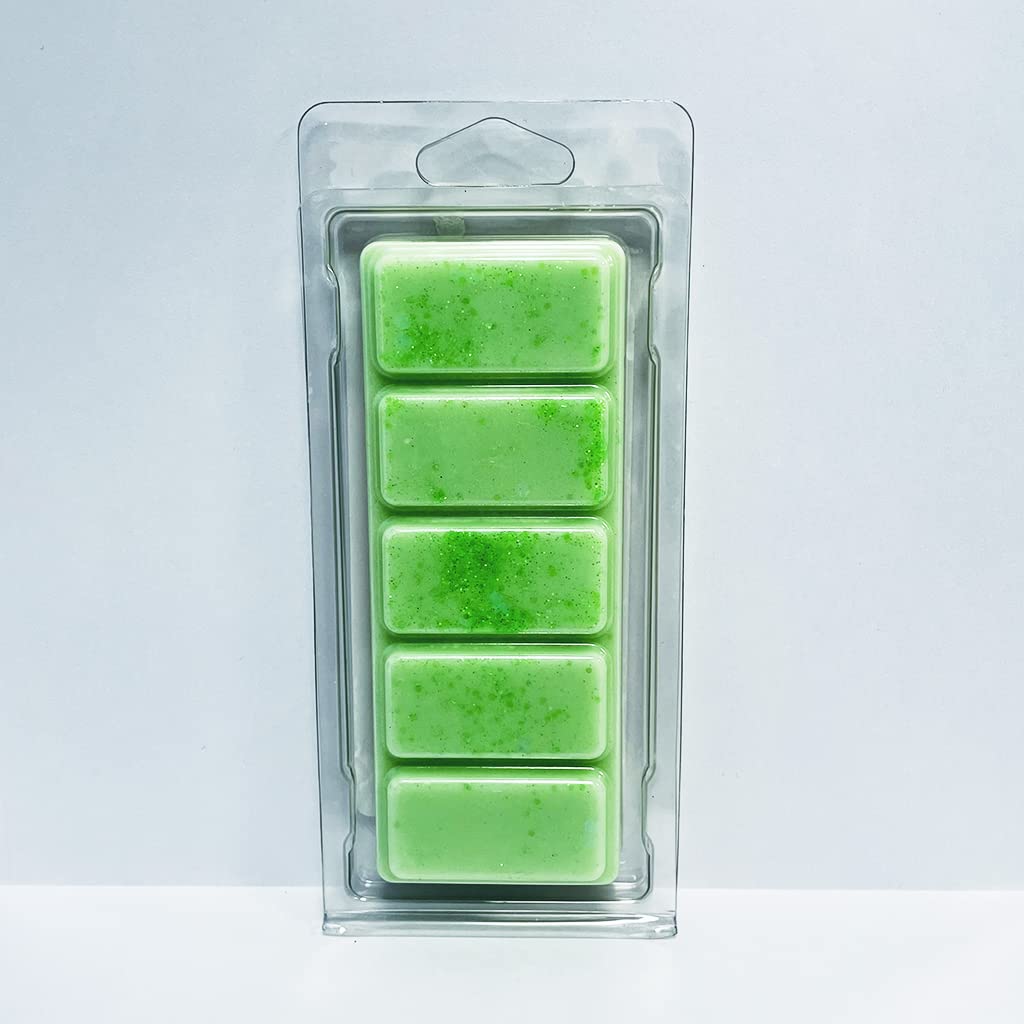 Freshskin Beauty Ltd Green | Snap Bar Highly Scented Clamshells - Cinnamon Apple | Wax Melt Handmade Snap Bars | Vegan Friendly, Cruelty Free