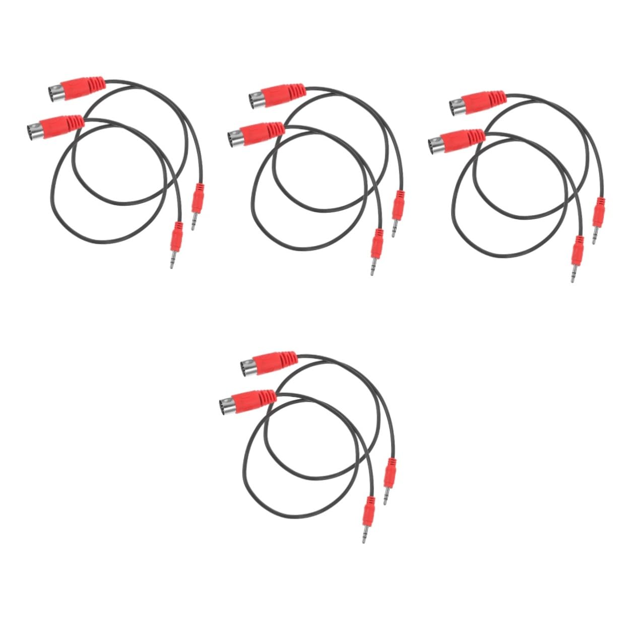 ibasenice 8piezas Adaptador De Audio Pines Midi Cable Estéreo Para Guitarra y Teclado Conexión Clara y Estable Para De Sonido y Producción Musical