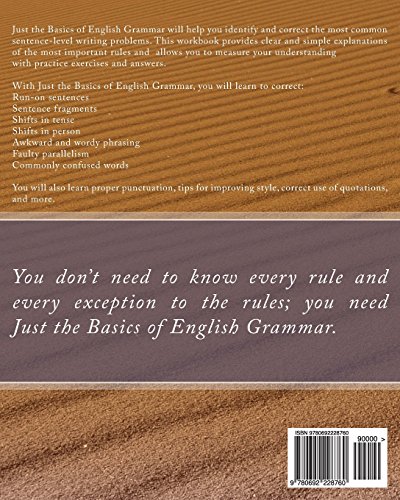 Just the Basics of English Grammar: A workbook for the most common writing problems - Image 2