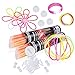 Produktbild Edaygo Knicklichter Leuchtstäbe Glowsticks 200 Stück inkl. 200 T-Verbinder, 4 Ballverbinder, 4 x 7-Lochverbinder, 6 Farben