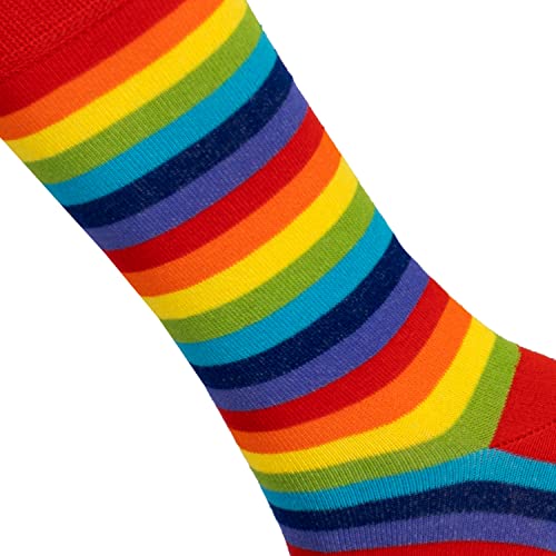 Image of Mysocks Unisex Extra Fine Combed Cotton Rainbow Socks | Seamless Toe | Reflect Your Style | Make Your Steps Enjoyable