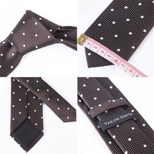 Silk Polka Dot Tie Suit Men's Trend Age Reduction White Polka Dot Casual Business Tie Square Scarf Suit2