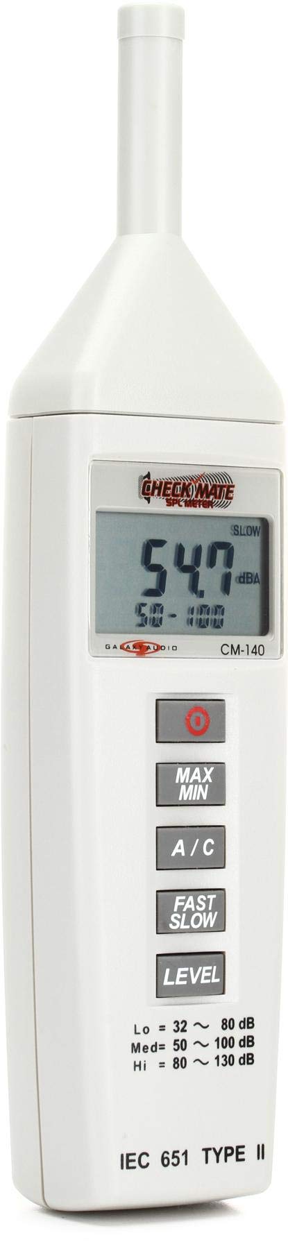 Galaxy Audio CM140 Checkmate Microphone Preamp SPL Meter