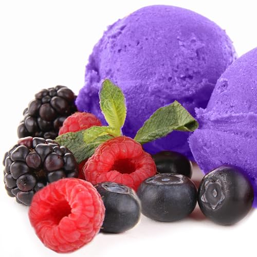 Waldfrucht Geschmack Eispulver VEGAN - OHNE ZUCKER - LAKTOSEFREI - GLUTENFREI - FETTARM, auch für Diabetiker Milcheis Softeispulver Speiseeispulver Gino Gelati (Waldfrucht, 10 kg)