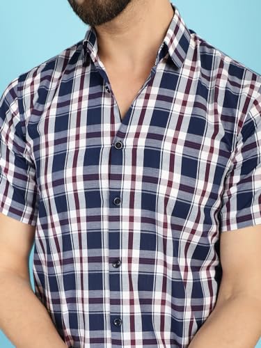 Image of Indian Needle Men's Checkered Regular Fit Shirts