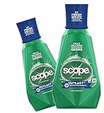 (2 Pack) Scope Mouthwash, Outlast, Long Lasting Mint, 33.8 oz. ea.
