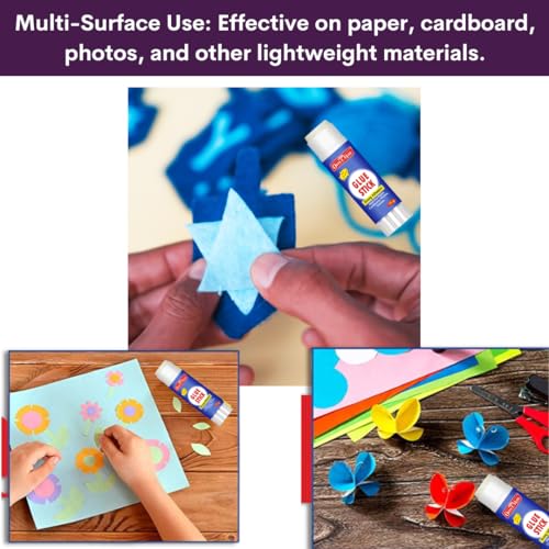 Image of Soni Officemate Glue Stick - 15 gm | Pack of 20 | Quick-Drying Strong PVP Adhesive | Ideal for School, Art, DIY, Office & Home | Safe & Child-Friendly