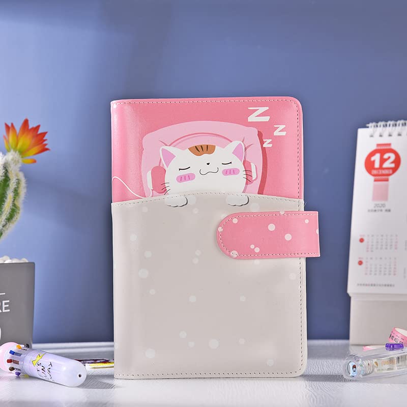 Childrens Notebook Diary for Girls Writing Journal Notebook Stickers and Writing Kit for Girls and Kids (PINK)