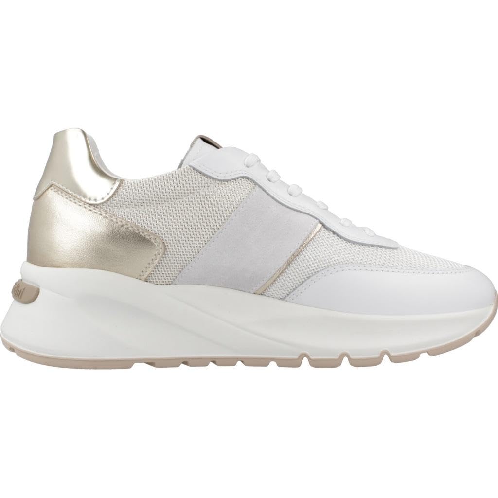 Nero Giardini E512862D Sneakers Donna in Pelle, Tela E Materiale Tecnico