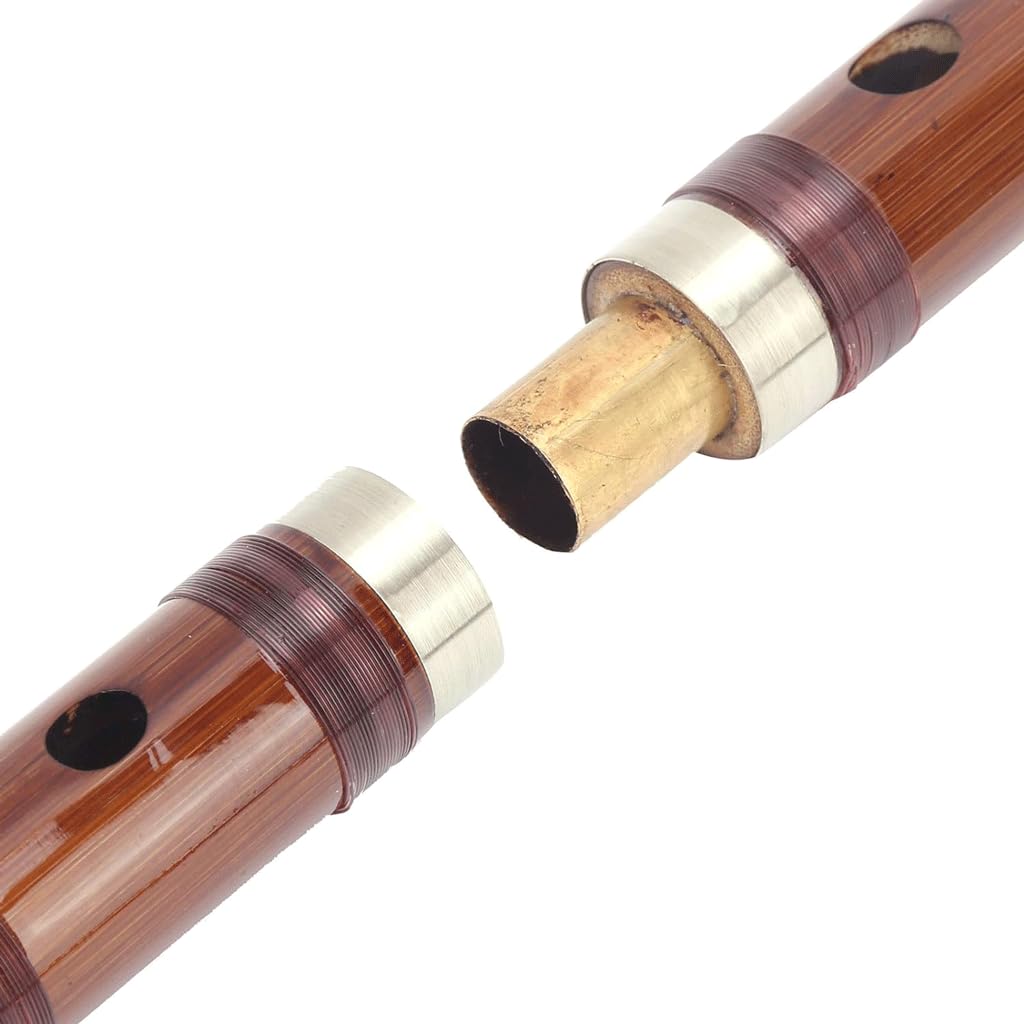Flauta de bambú Flauta amarga seca Flauta de bambú Conjunto de instrumentos orquestales tradicionales con caja de almacenamiento Kit de flauta