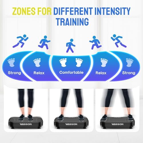 Vibration Plate Exercise Machine, Power Vibrating Shake Platform for Lymphatic Drainage, Whole Body Vibrate Waver Fitness, Full Body Shaking Board for Home Workouts, Weight Loss, Women 4 51i1JLTsaPL. AC