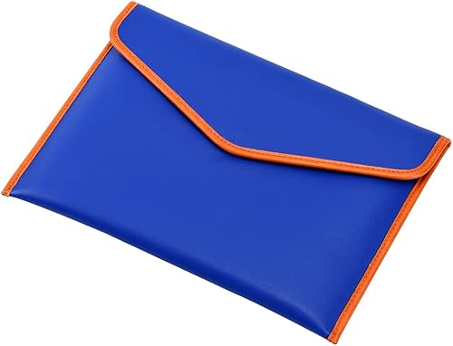 Miniatura 7 de LUOHANGE Vintage pu cuero 13.5 "negocios embrague sobre bolsa documentos certificado portátil manga caso oficina carpeta de archivo, Naranja