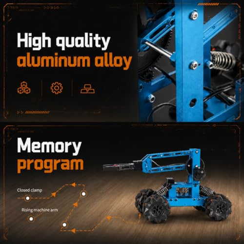 VANLINNY Robot Arm,STEM Project for Boys Age 8-12,Robotic Kit for Aged 12-16,Educational Science Kits for Kids,Building Experiment Robotics Set Project Gifts for 8 9 10 11 12 Years Old Teens. - Image 3