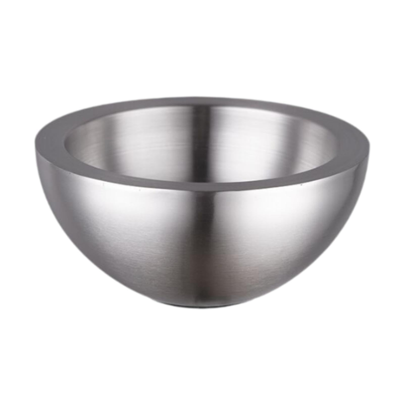Bol Práctico de Acero Inoxidable para Servir Sopa Y Fruta, tal como se describe, 24cmx11cm