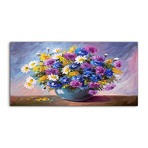 Image sur verre 120x60cm bouquet of wild flowers bouquet de fleurs sauvages pour salon