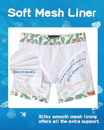 Image of SURF CUZ Boys Swim Trunks Toddler Swim Shorts UPF 50+ Bathing Suit for Boy Swimsuit Quick Dry Mesh Beach Boardshorts Swimwear