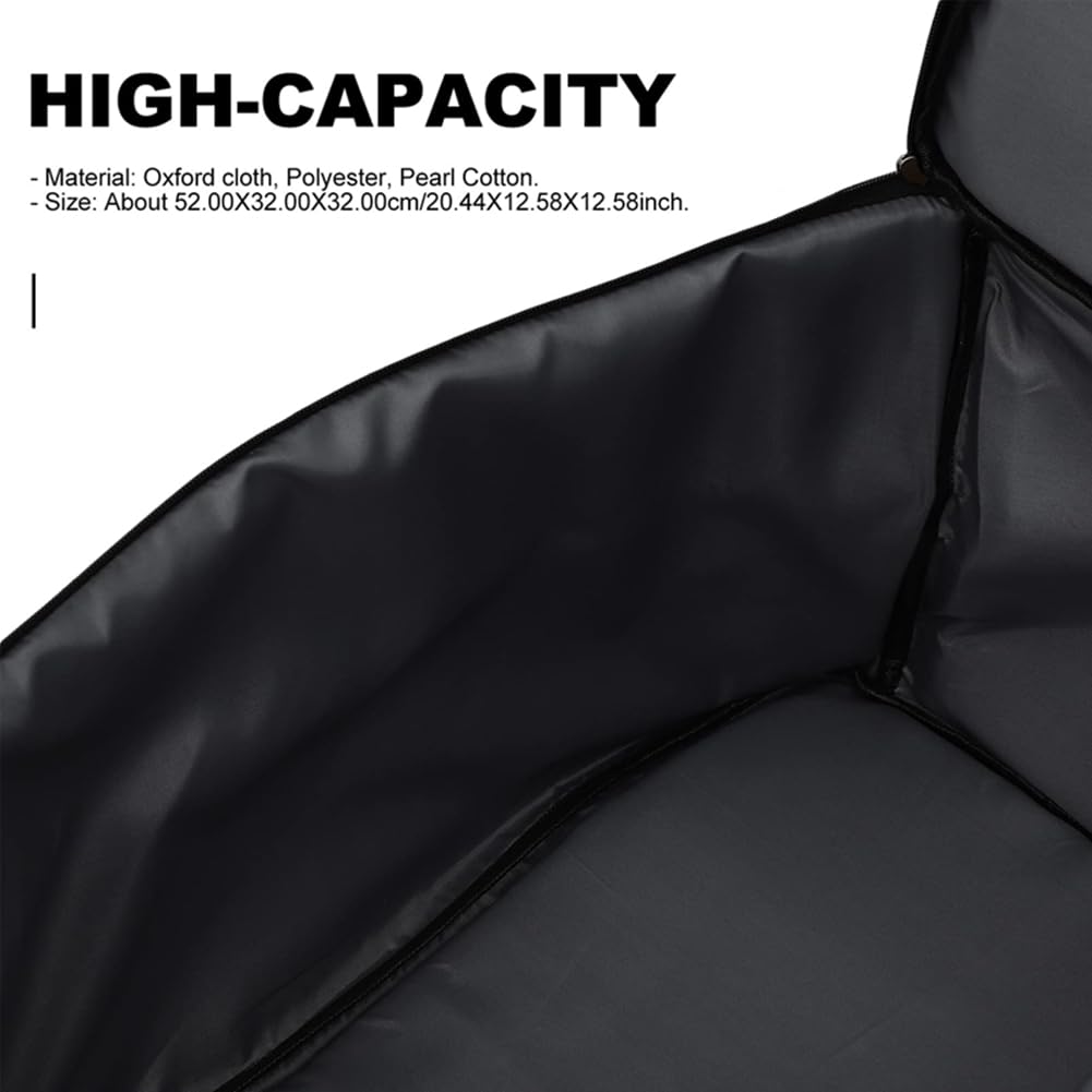 1 Stück Cajon-Tasche Cajon Rucksack Schwarz 31,5x53CM Gepolsterte Tasche mit und Schultergurt, Cajon-Zubehör