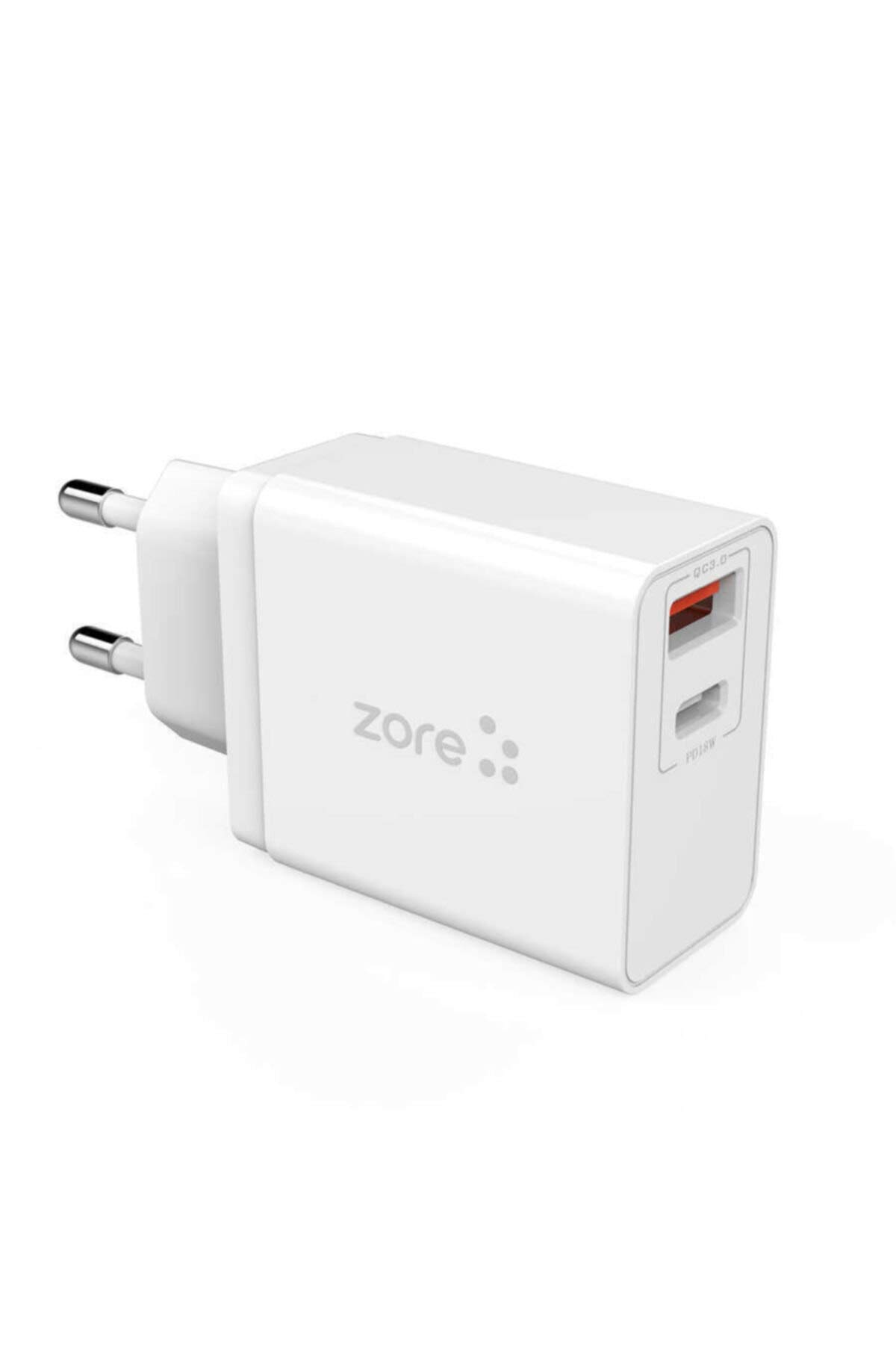 Zore ​XMac Serisi ZR-X2 Seyahat Şarj Başlığı Beyaz