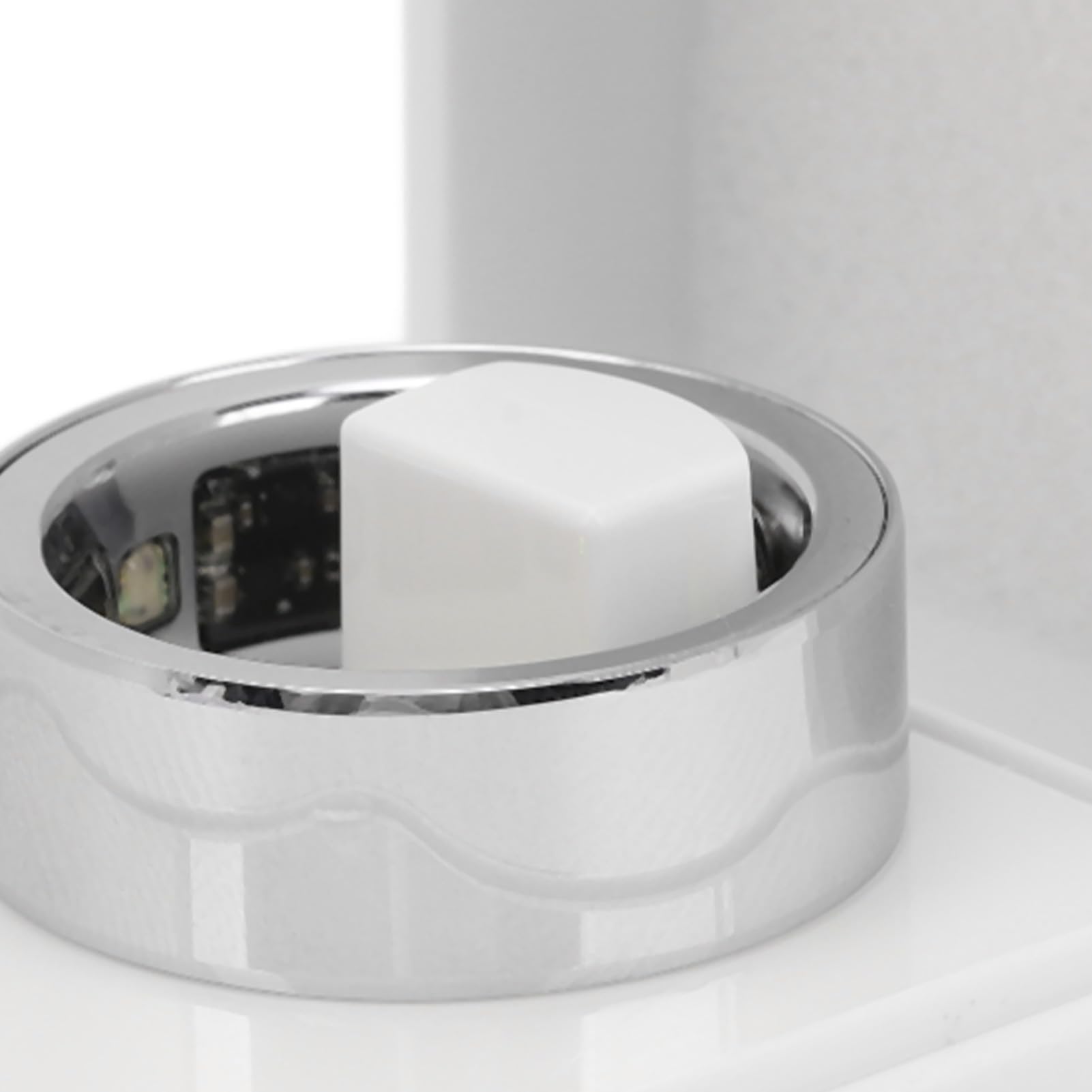 Bewinner Smart Ring Upgrade, monitor intelligente del sonno IPX8, anello sportivo multifunzionale per la salute, elegante e pratico con custodia di ricarica per uso quotidiano, argento 19