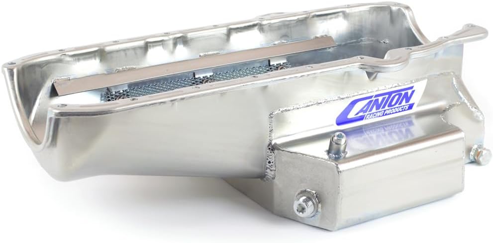 Canton Racing Products "11-102 Small Block Chevy Shallow Circle Track 12" Long Sump Oil Pan"