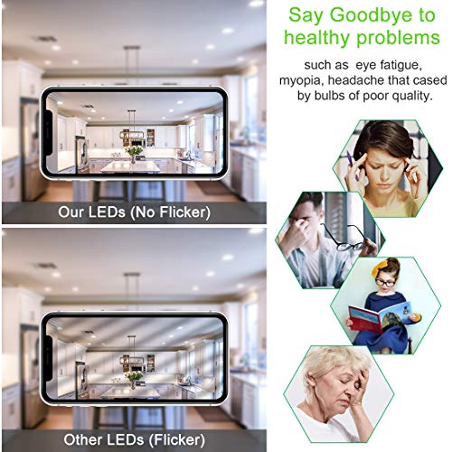 BR30 Led Flood Light Bulbs Indoor Outdoor, 12W=100W, 3000K Warm White, 1200 Lumens, E26 Base Recessed Can Light Bulbs, Not Dimmable, (4-Pack) - Image 5