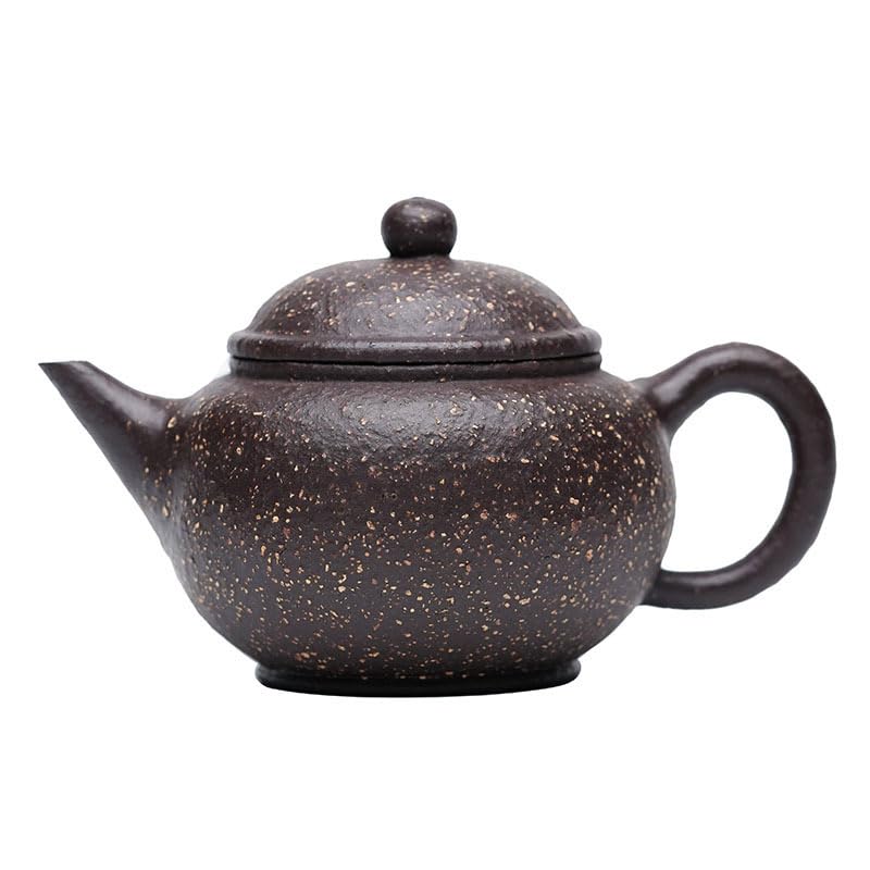 Théière de 200 ml en argile violette et bouilloire faite à la main pour infusion sur cuisinière
