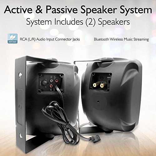 Pyle-Outdoor-Waterproof-Wireless-Bluetooth-Speaker-65-Inch-Pair-2-Way-Weatherproof-WallCeiling-Mounted-Dual-Speakers-wHeavy-Duty-Grill-Universal-Mount-Patio-Indoor-Use-PDWR64BTB-Black Pyle-Outdoor-Waterproof-Wireless-Bluetooth-Speaker-65-Inch-Pair-2-Way-Weatherproof-WallCeiling-Mounted-Dual-Speakers-wHeavy-Duty-Grill-Universal-Mount-Patio-Indoor-Use-PDWR64BTB-Black