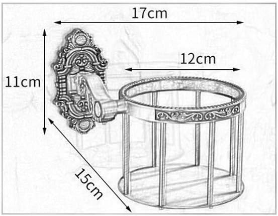 Toilet Paper Holder, Wall-Mounted Toilet Paper Holder, Antique Bathroom Organizer Paper Towel Storage Basket
