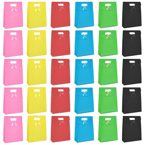 31% Off 30-Pack Plastic Gift Bags with Bow Design