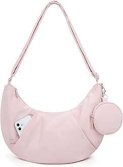 Puffy Water Bottle Crossbody Bags for Women, Small Cross body Purse With Bottle Holder, Hobo Handbag for Travel