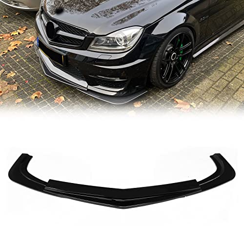 Aileron de pare-chocs avant brillant contre le look banal de la Benz C63 AMG Base