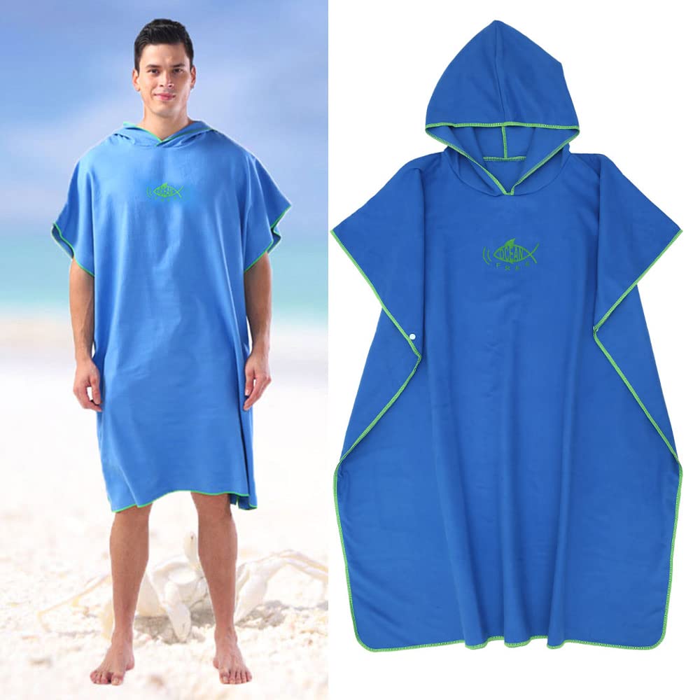 AUTDOOR® Poncho de Bain Adulte - Séchage Rapide pour Surf et Piscine - Confort et Intimité - Poncho Surf, Peignoir Piscine (Bleu, Moyen AUTDOOR® Poncho de Bain Adulte - Séchage Rapide pour Surf et Piscine - Confort et Intimité - Poncho Surf, Peignoir Piscine (Bleu, Moyen
