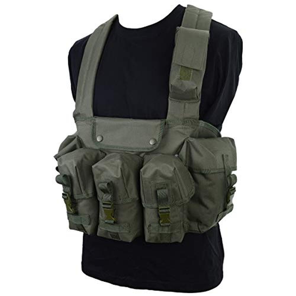 Mil-Tec Unisexe 1610353000190000-brystrig Chest Rig, olive, taille unique UE