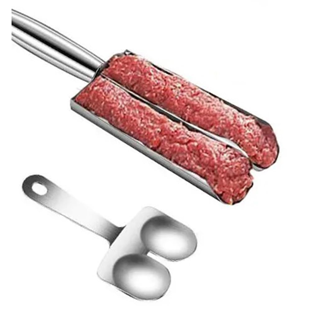 CTRLZS Meatball Maker+Cutting Spade Multifunction Meatball Scoop Maker Stainless Steel Kitchen Manual Meatball Making Tools B