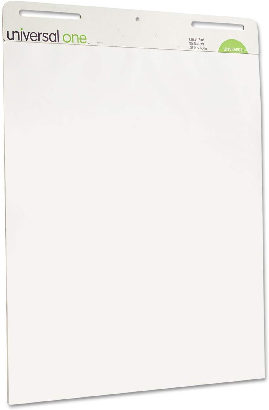 Universal 35603 Self Stick Easel Pads, Unruled, 25 x 30, White, 2 30 Sheet Pads/Carton
